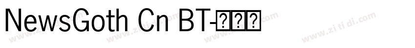 NewsGoth Cn BT字体转换